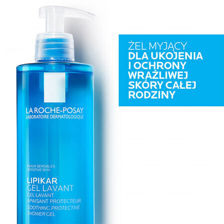 La Roche-Posay Lipikar, gel detergente per lenire e proteggere la pelle, 400 ml