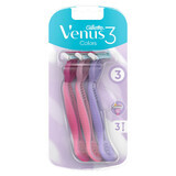 Gillette Venus 3 Razor for Women, Disposable, Mix, 3 Pieces