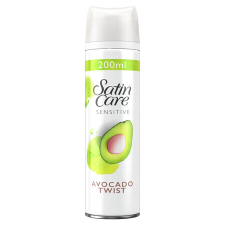 Gillette Satin Care, Shaving gel, Avocado Twist, 200 ml