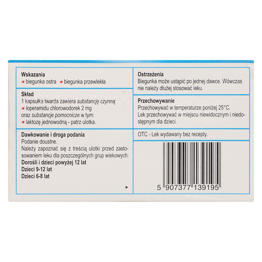 Stoperan 2 mg, 18 gélules