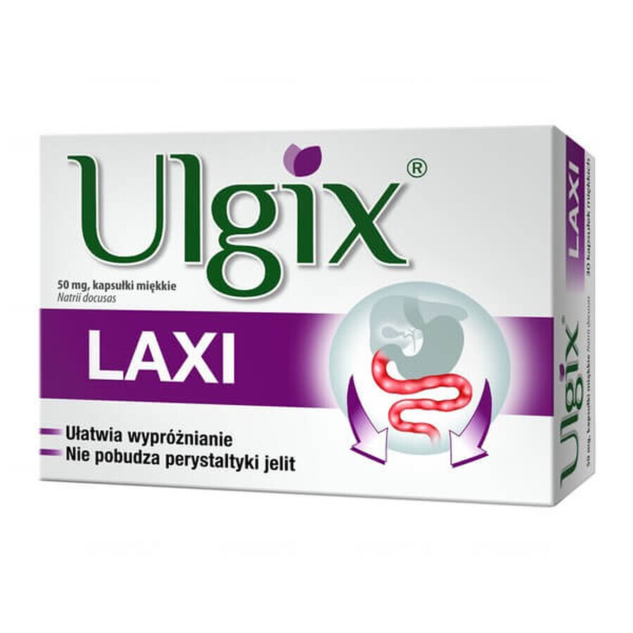 Ulgix Laxi 50 mg, 30 capsules