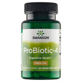 Swanson ProBiotic-4, 60 cápsulas vegetales