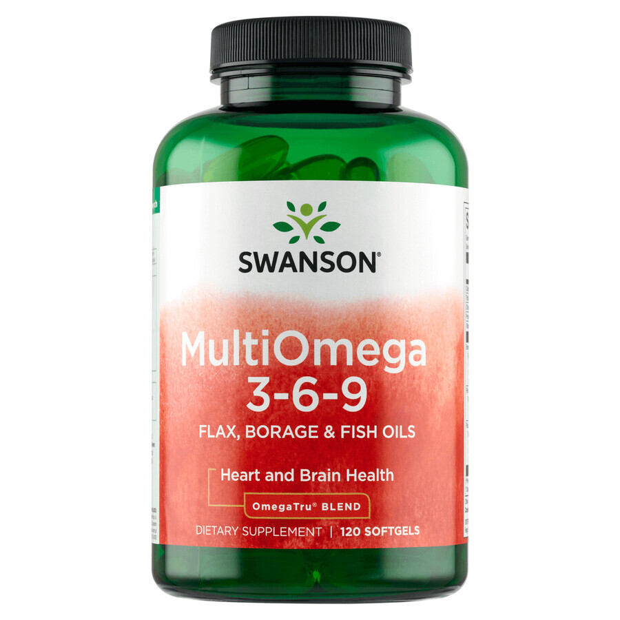 Swanson MultiOmega 3-6-9, 120 capsules