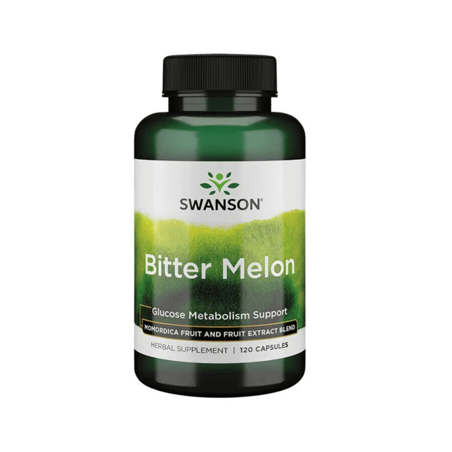 Swanson Bittere meloen, bittere meloen, 120 capsules