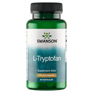 Swanson L-tryptofaan, L-tryptofaan 500 mg, 60 capsules