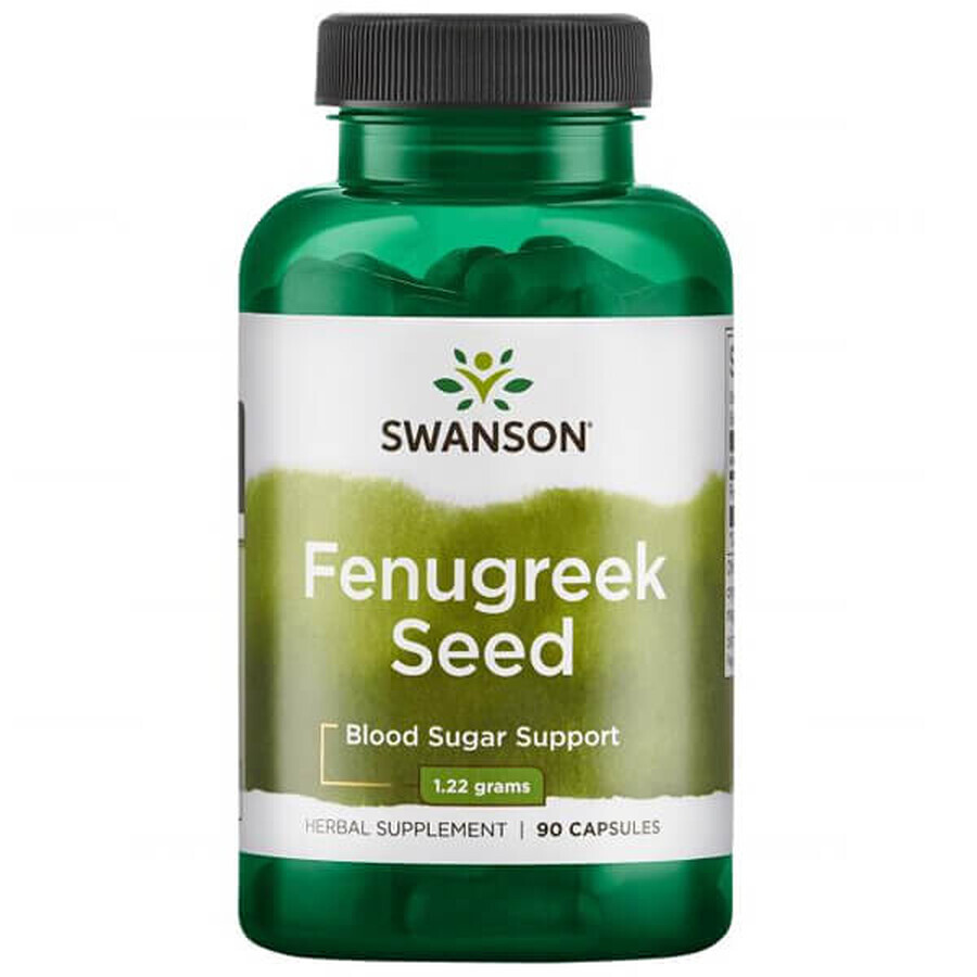 Swanson Fenegriekzaad, fenegriekzaad, 90 capsules