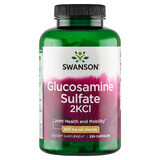 Swanson Glucosamine Sulfate 2KCl, Glucosamine, 250 Capsules