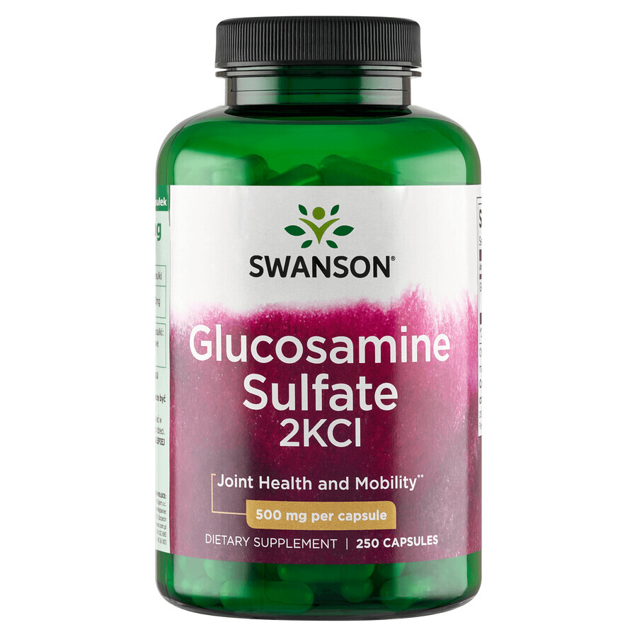 Swanson Glucosamine Sulfate 2KCl, Glucosamine, 250 Capsules