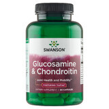 Swanson Glucosamine &amp; Chondroitin, glucosamina y condroitina, 90 cápsulas