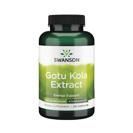 Swanson Gotu Kola-extract, Centella Asiatica, 120 capsules