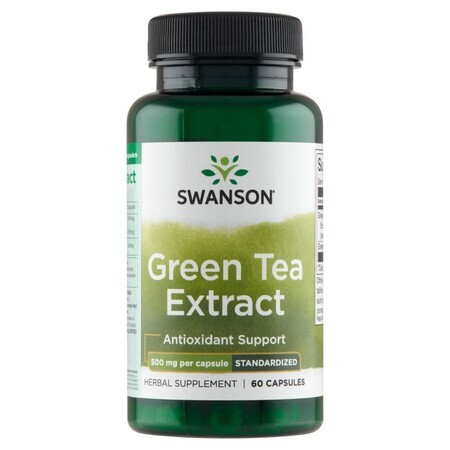 Swanson Green Tea Extract, Green Tea, 60 Capsules