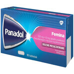 Panadol Femina 500 mg + 10 mg, 10 filmomhulde tabletten