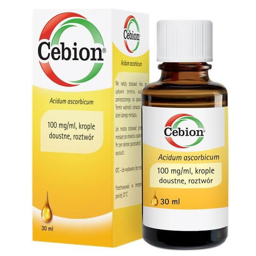 Cebion 100 mg/ ml, gotas orales para niños a partir de 28 días de edad, 30 ml