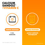 Calcium Sandoz + Vitamina C 260 mg + 1000 mg, sinaasappelsmaak, 10 bruistabletten