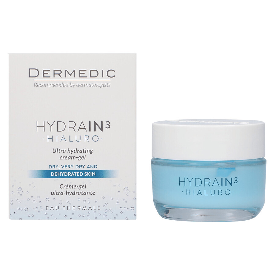 Dermedic Hydrain 3 Hialuro, ultra-moisturizing face gel-cream, dry skin, 50 ml