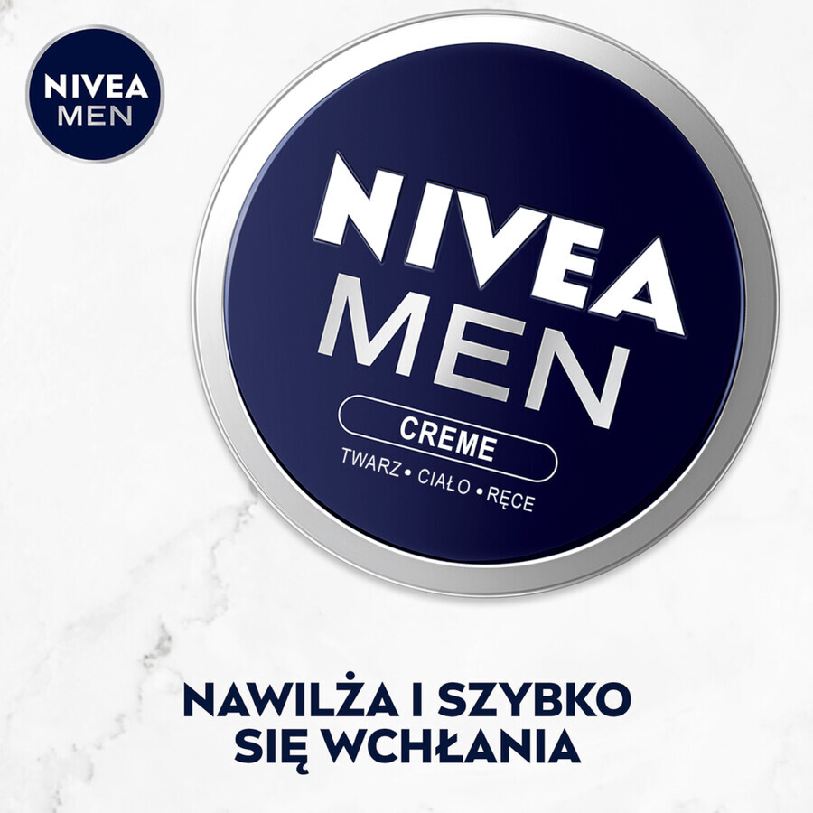 Nivea Men Creme, Gesichts-, Körper- und Handcreme für Männer, 75 ml