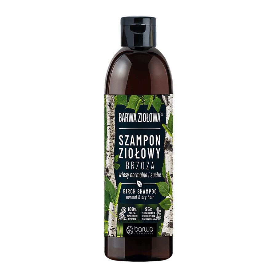 Barwa Herbal Birch, șampon pe bază de plante pentru păr normal și uscat, 250 ml