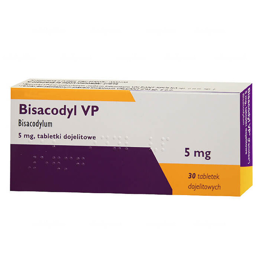 Bisacodyl VP 5 mg, 30 enterale tabletten (parallelimport)