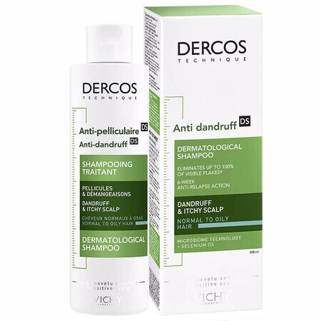 Vichy Dercos Anti Roos DS, antiroosshampoo, normaal en vet haar, 200 ml