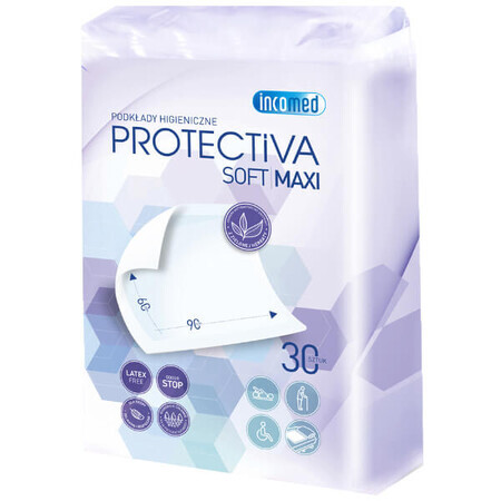 Protectiva Soft Maxi, hygiënepads, 60 cm x 90 cm, 30 eenheden