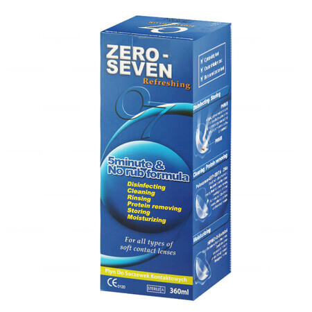 Zero-Seven Verfrissende lenzenvloeistof, 360 ml