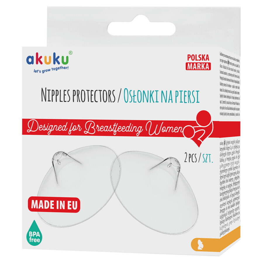 AKUKU, protections mammaires en silicone, 2 pièces