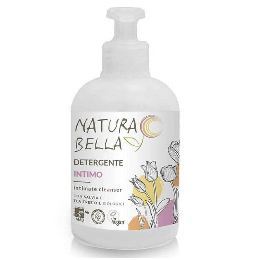 Gel pentru igiena intima cu extract de salvie si tea tree ECO, 300 ml, Bio Natura Bella