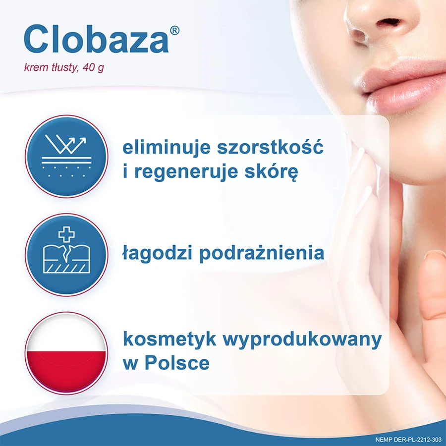 Clobaza, cremă uleioasă, protecție completă pentru pielea uscată și sensibilă, 40 g