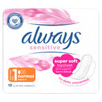 Always Sensitive, hygienic towels with wings, Ultra Normal Plus, 10 pcs