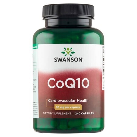 Swanson CoQ10, coenzima Q10 30 mg, 240 cápsulas