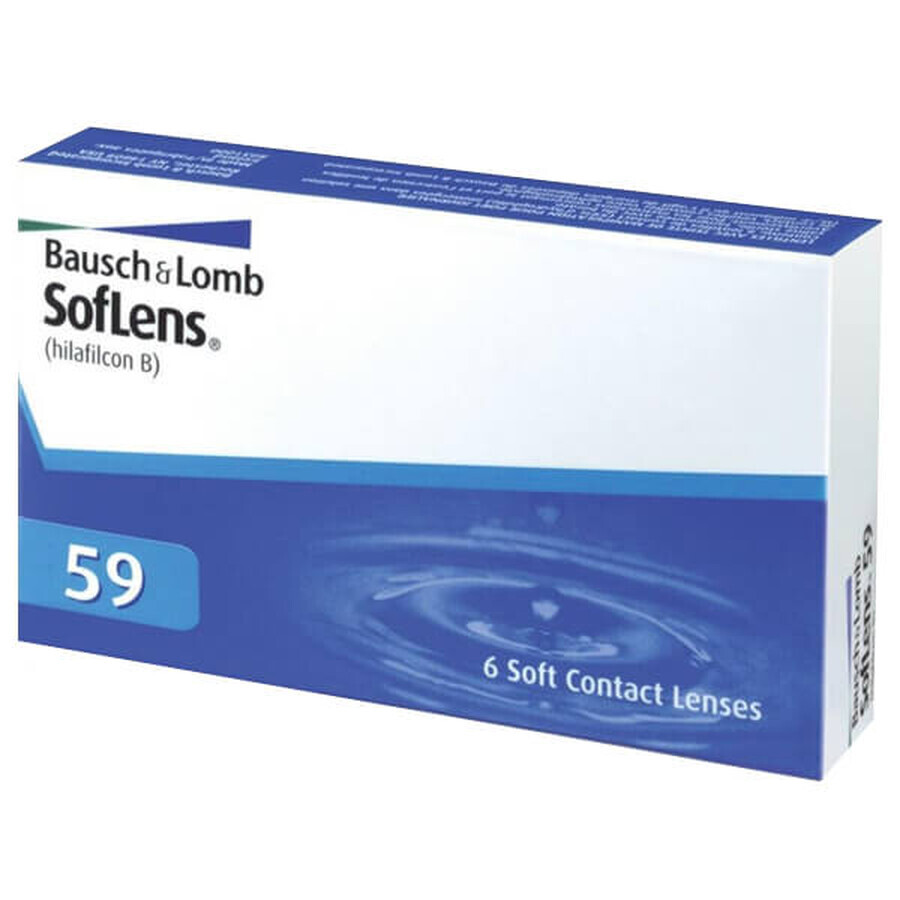 SofLens 59 contactlenzen, 30 dagen, -1.50, BC 8.6, 6 stuks.