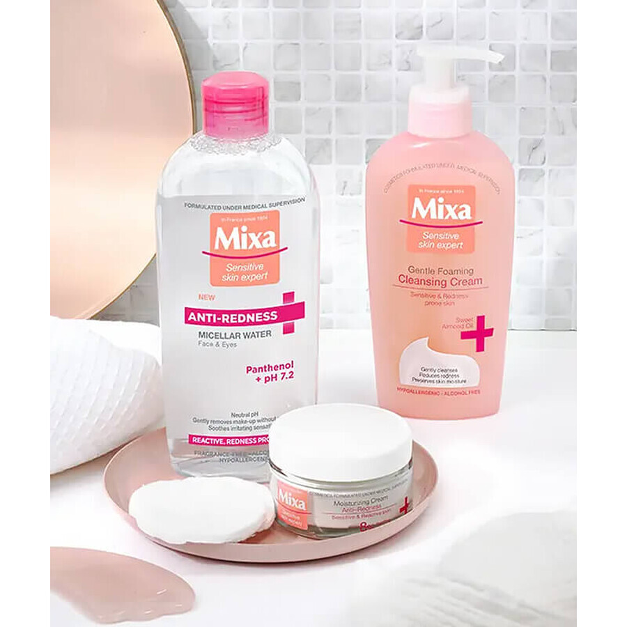 Mixa Anti-Rougeurs, Lotion micellaire, peaux réactives et sujettes aux rougeurs, 400 ml