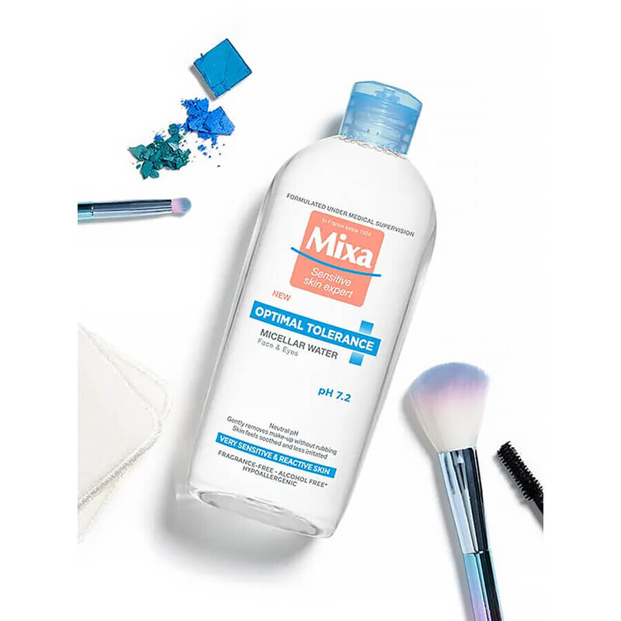 Mixa Optimal Tolerance, fluido micelar, pieles sensibles, 400 ml