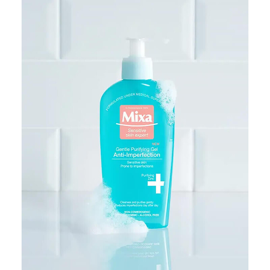 Mixa Anti Imperfection, purifying facial cleansing gel against imperfections, 200 ml