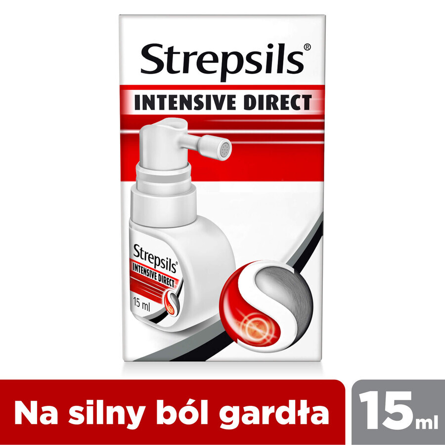 Strepsils Intensive Direct 8,75 mg, orale spray, oplossing, 15 ml