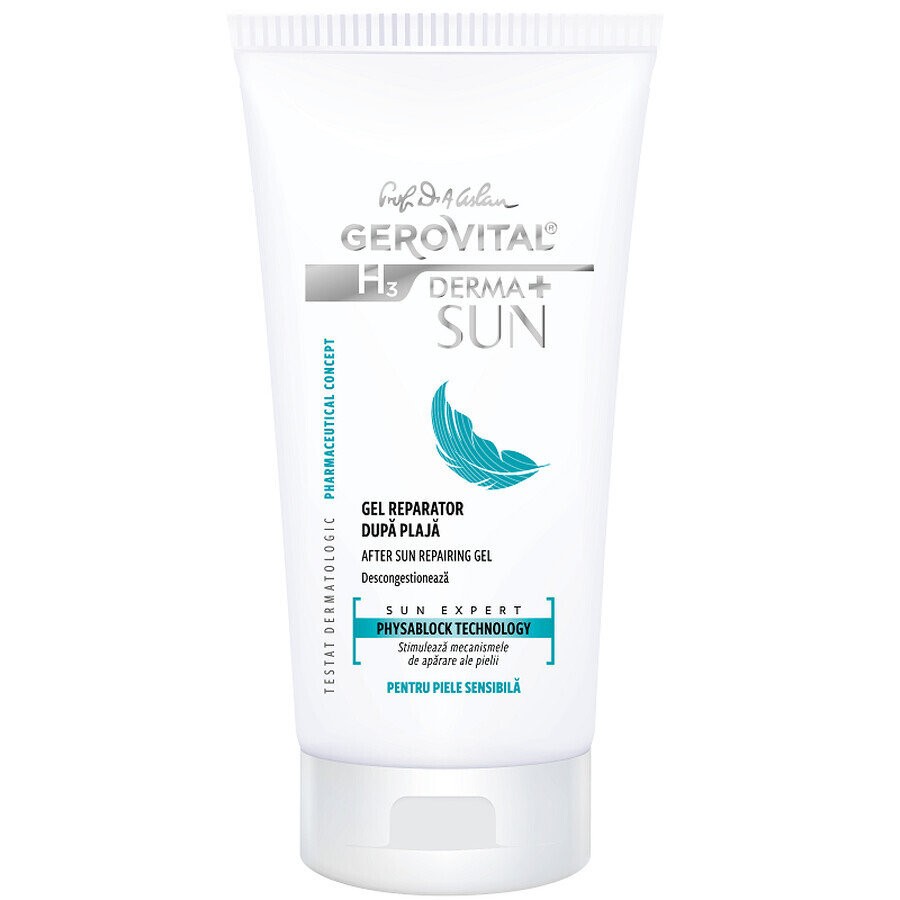 Gerovital H3 Derma+ Sun Gel réparateur après-soleil, 150ml, Farmec