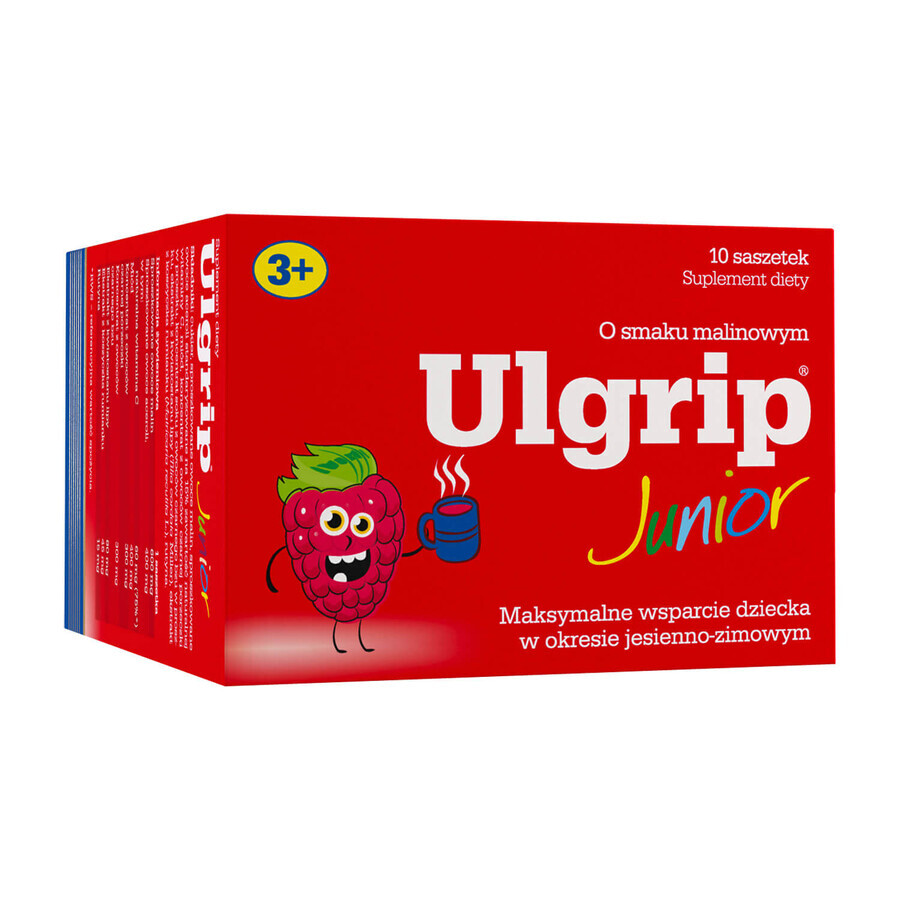 Olimp Ulgrip Junior, frambozensmaak, 10 zakjes