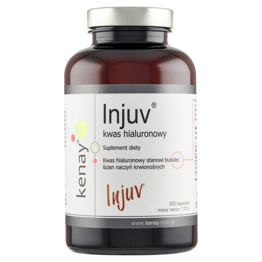 Kenay Injuv, hyaluronzuur, 300 capsules