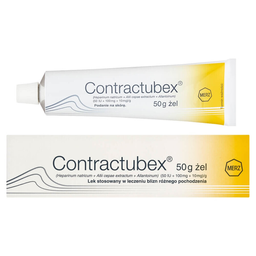 Contractubex (50 IE + 100 mg + 10 mg)/g, littekengel, 50 g