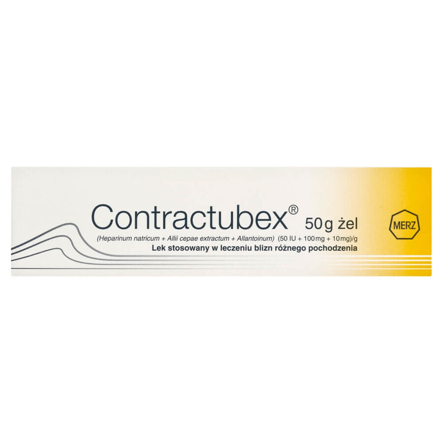 Contractubex (50 IE + 100 mg + 10 mg)/g, littekengel, 50 g