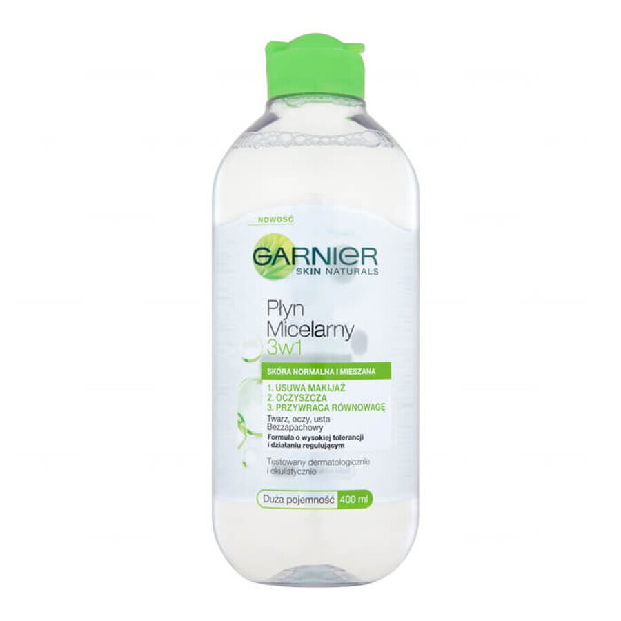 Garnier, Micellaire lotion 3in1, normale en gemengde huid, 400 ml