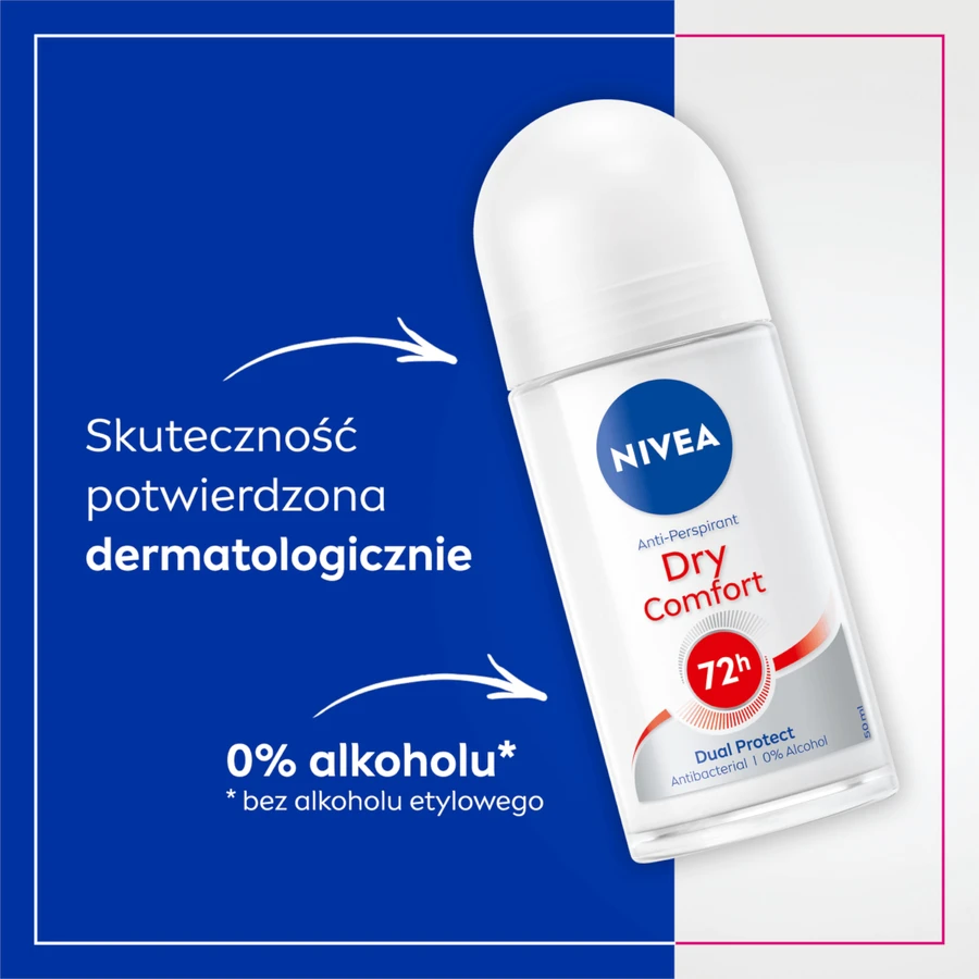 Nivea, antiperspirant roll-on, Dry Comfort, 50 ml