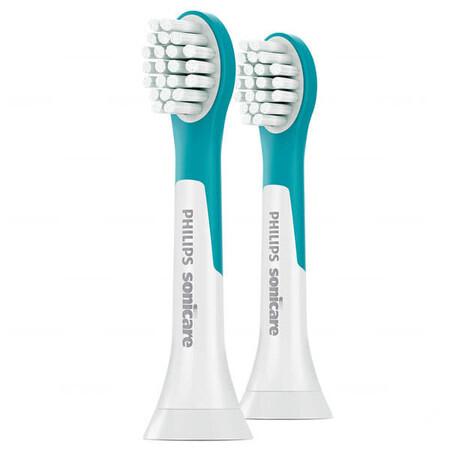 Philips Sonicare For Kids 3+, punte per spazzolino elettrico, sostituibili, mini, HX6032/33, 2 pezzi