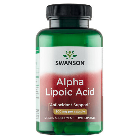 Swanson Alpha Lipoic Acid, Alpha Lipoic Acid 300mg, 120 Capsules