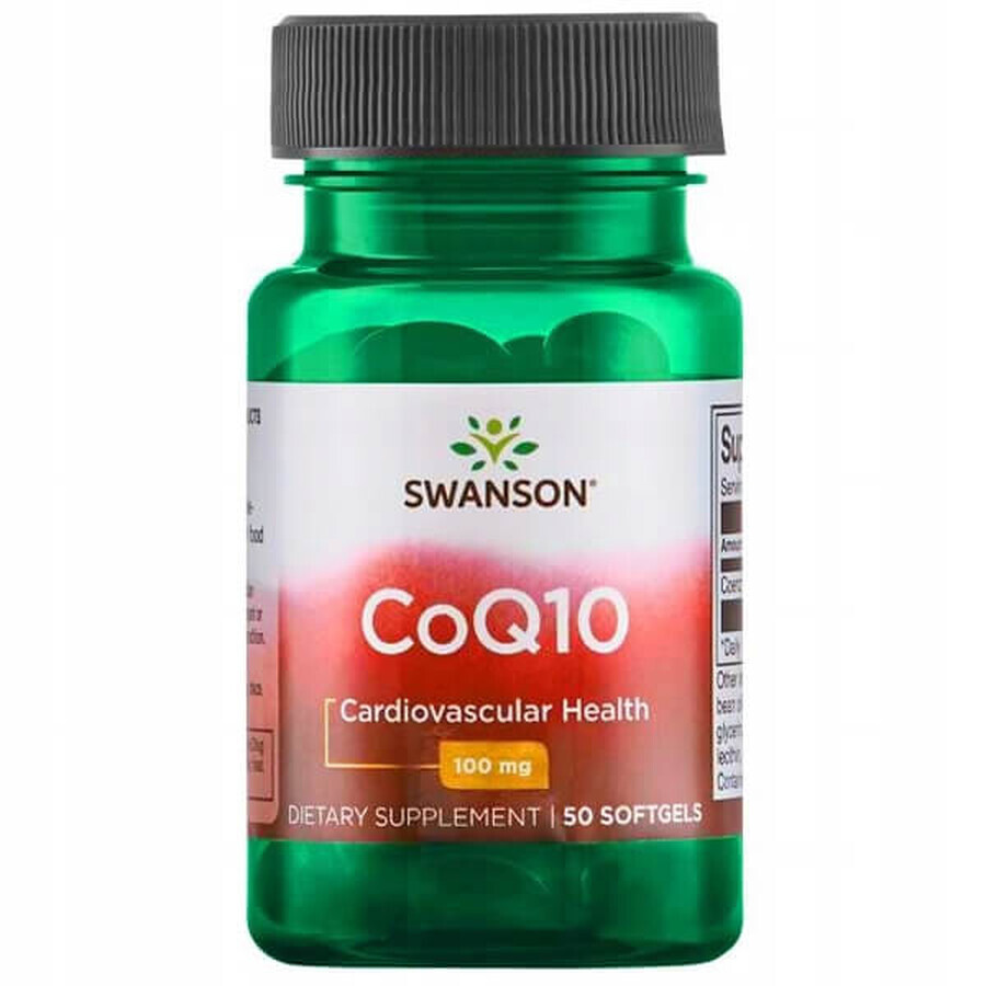 Swanson CoQ10, Coenzym Q10 100 mg, 50 Kapseln