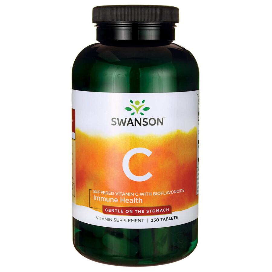 Swanson C, vitamina C tamponata 1000 mg con bioflavonoidi, 250 compresse