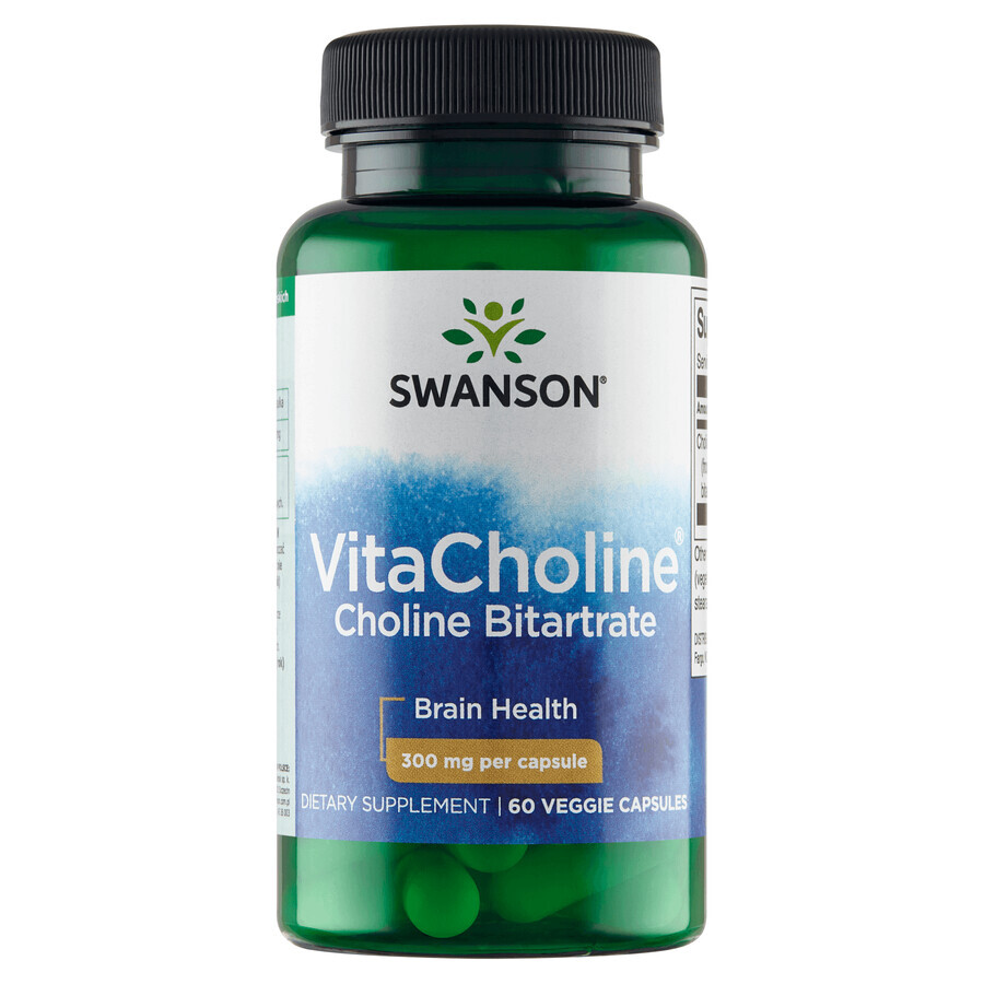 Swanson VitaCholine, choline, 60 plantaardige capsules