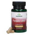 Swanson Resveratrol, resveratrol 250 mg, 30 capsules