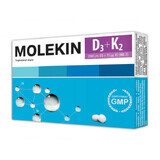 Molekin D3 + K2, vitamine D 2000 IE + vitamine K 75 µg, 30 filmomhulde tabletten