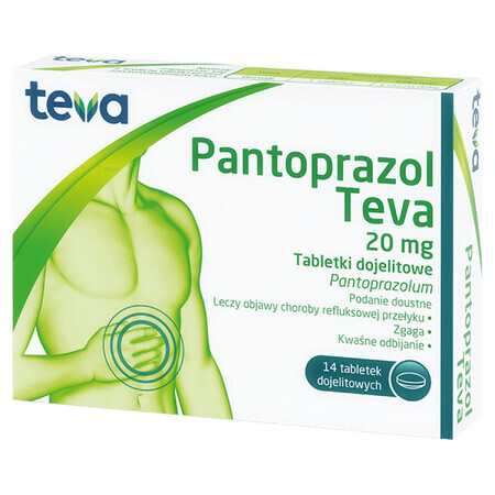 Pantoprazolo Teva 20 mg, 14 compresse gastrointestinali